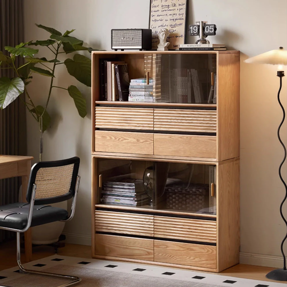 Lathum Natural Solid Ash Modular Wall Shelves - Image 4