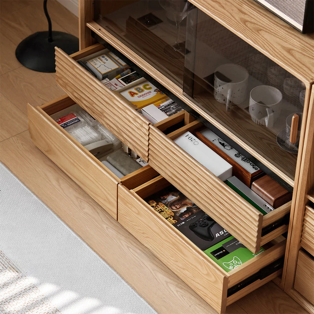 Lathum Natural Solid Ash Modular Wall Shelves - Image 5