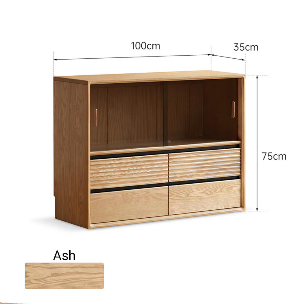 Lathum Natural Solid Ash Modular Wall Shelves - Image 9