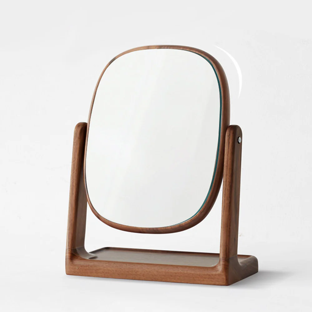 Lauco Solid Hardwood Small Table Mirror - Image 5
