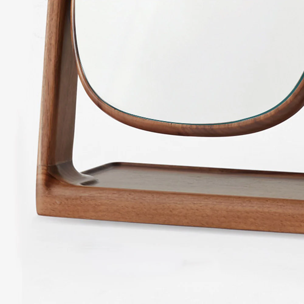 Lauco Solid Hardwood Small Table Mirror - Image 8