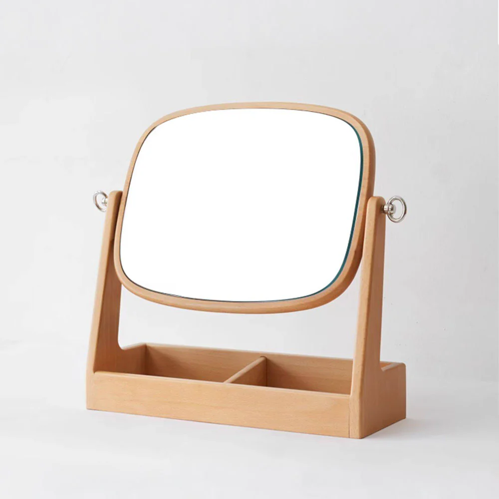 Lauco Solid Hardwood Wide Table Mirror - Image 4