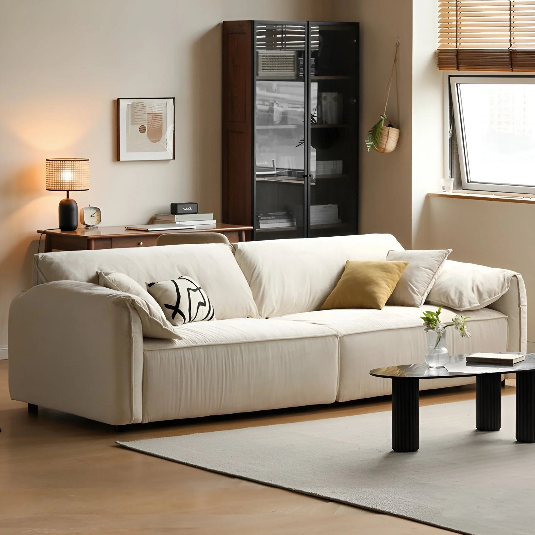 Launac Microsuede Sofa