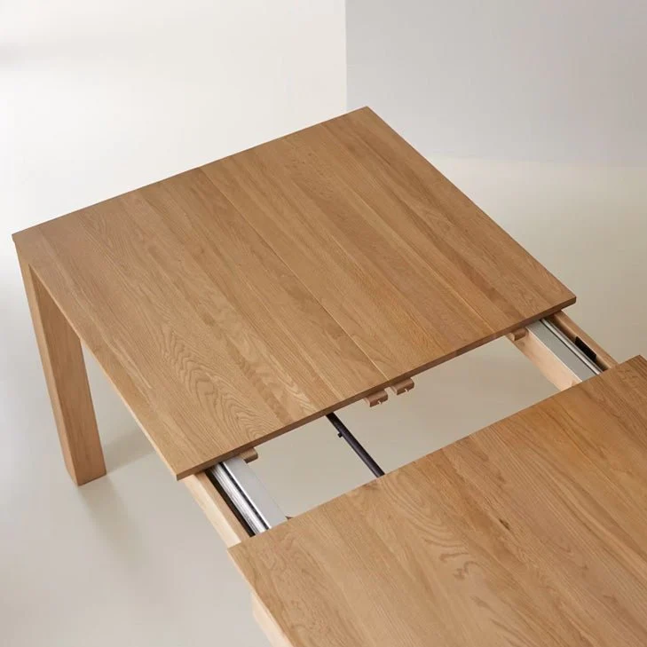 Leiden Natural Solid Oak Extending Dining Table - Image 10
