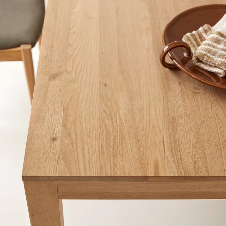 Leiden Natural Solid Oak Extending Dining Table - Image 6