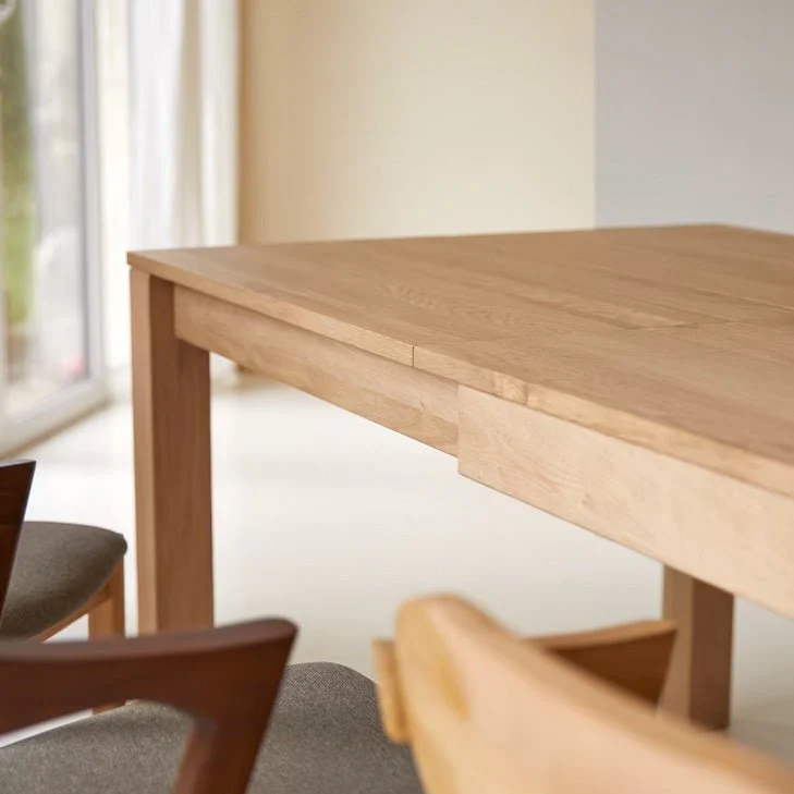 Leiden Natural Solid Oak Extending Dining Table - Image 8