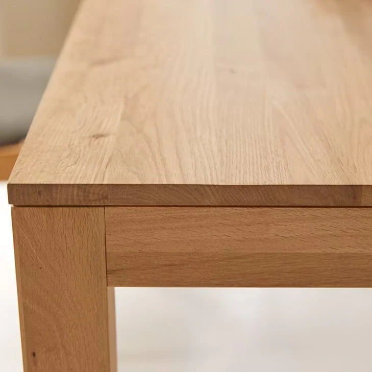 Leiden Natural Solid Oak Extending Dining Table - Image 9