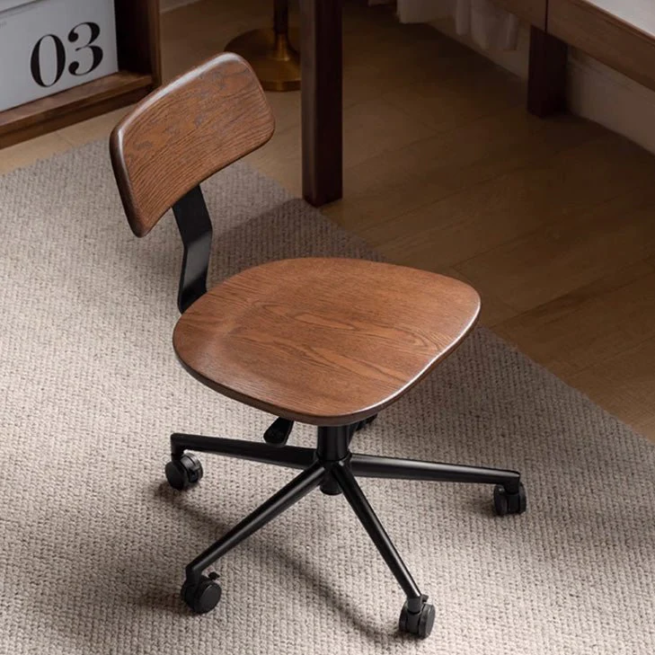 Lenne Natural Solid Oak Swivel Study Office Chair