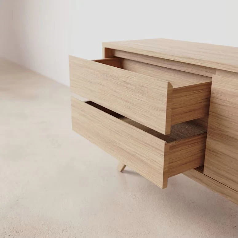 Letur Natural Solid Oak Entertainment Unit - Image 2