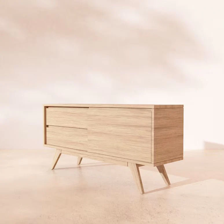 Letur Natural Solid Oak Entertainment Unit - Image 4