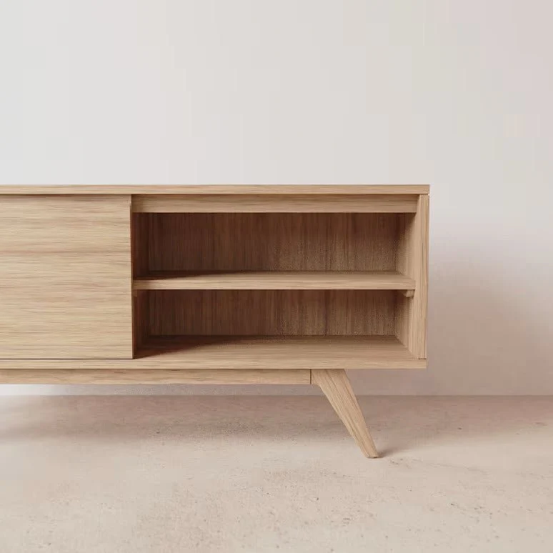 Letur Natural Solid Oak Entertainment Unit - Image 5
