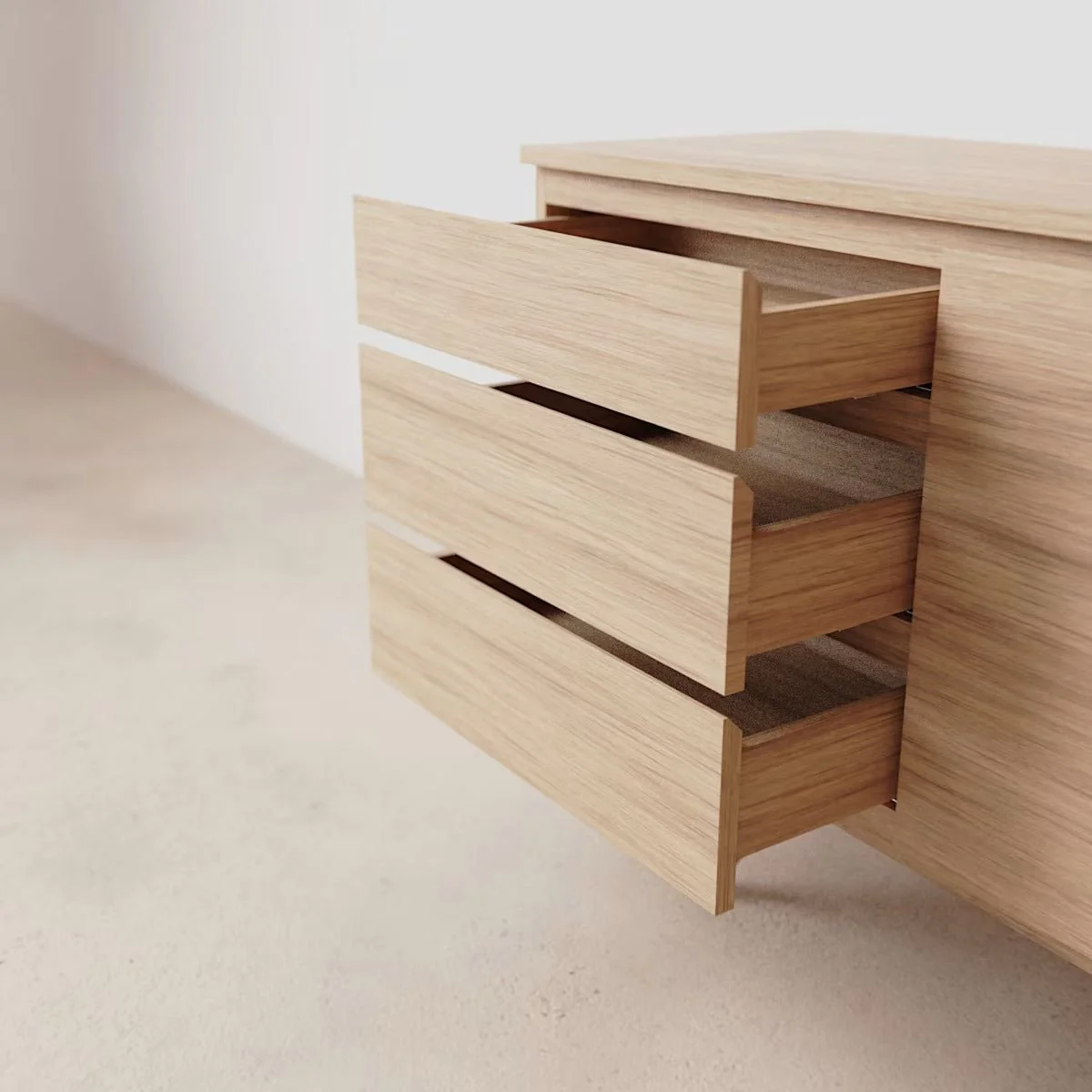Letur Natural Solid Oak Large Sideboard - Image 2