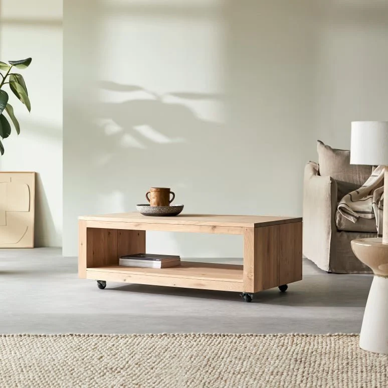 Liden Natural Solid Oak Coffee Table