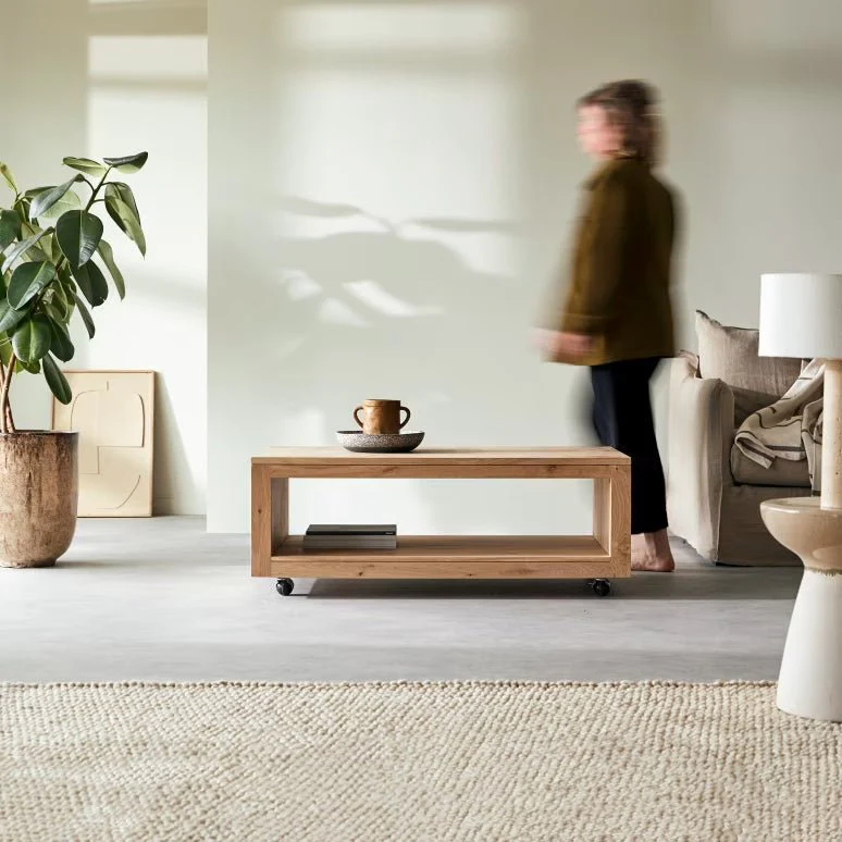 Liden Natural Solid Oak Coffee Table - Image 2
