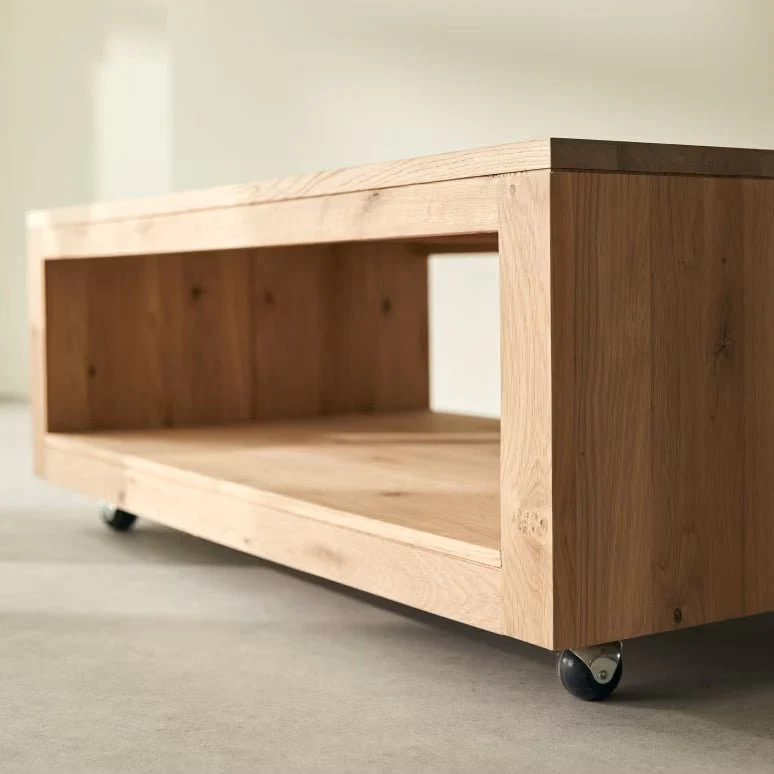 Liden Natural Solid Oak Coffee Table - Image 3