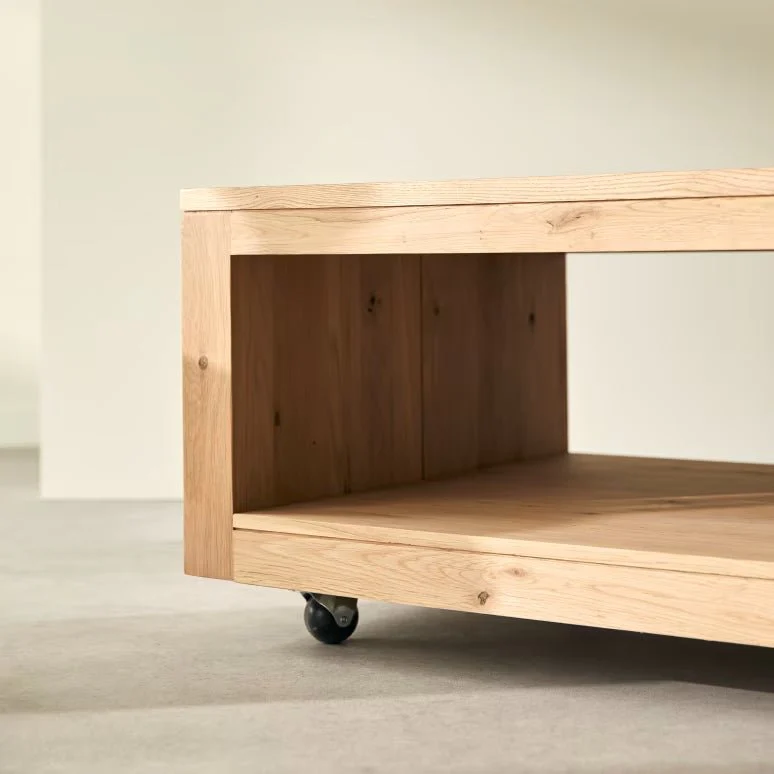 Liden Natural Solid Oak Coffee Table - Image 4