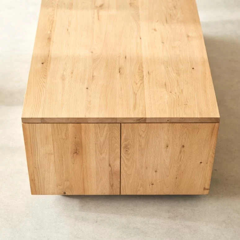Liden Natural Solid Oak Coffee Table - Image 5