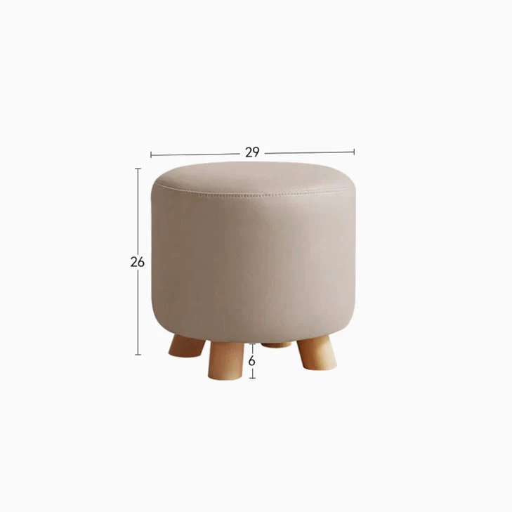 Lingbo Solid Beech Dressing Stool - Image 6