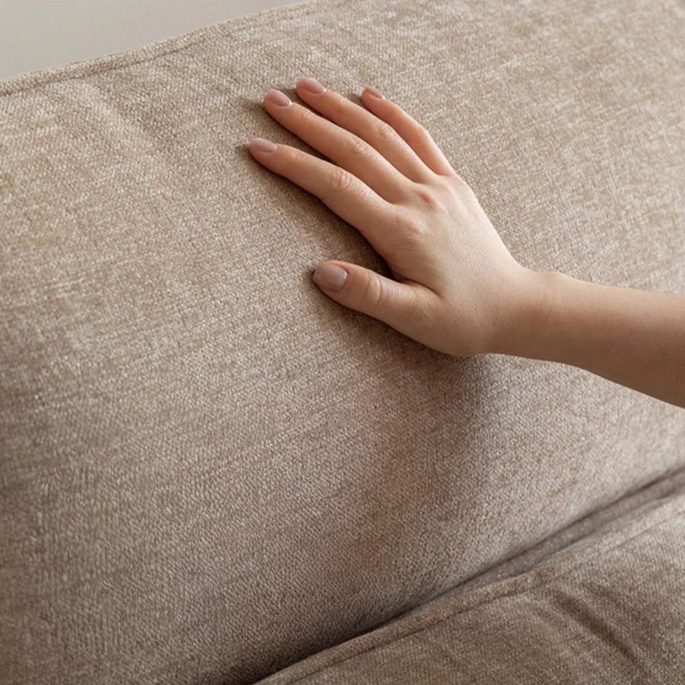Lipari Natural Solid Oak Chenille Sofa - Image 8