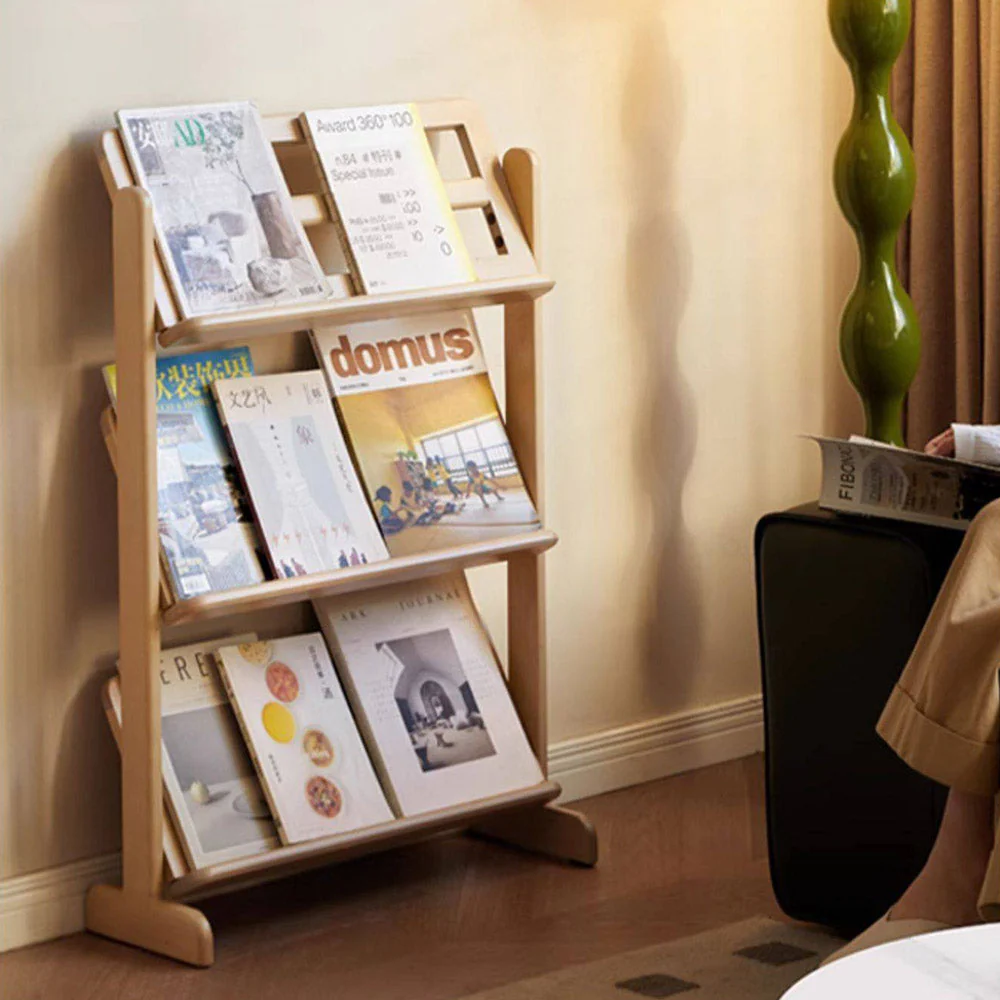 Lodine Natural Solid Beech Shoe Shelf - Image 4
