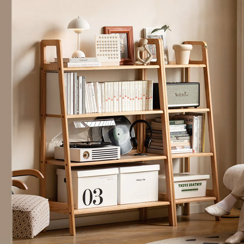 Loitz Natural Solid Oak Storage Shelf