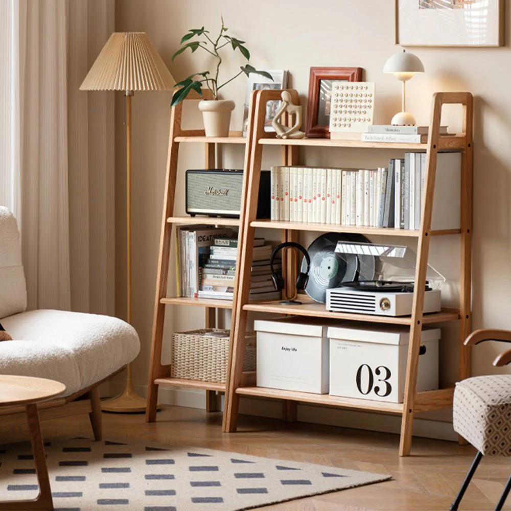 Loitz Natural Solid Oak Storage Shelf - Image 2