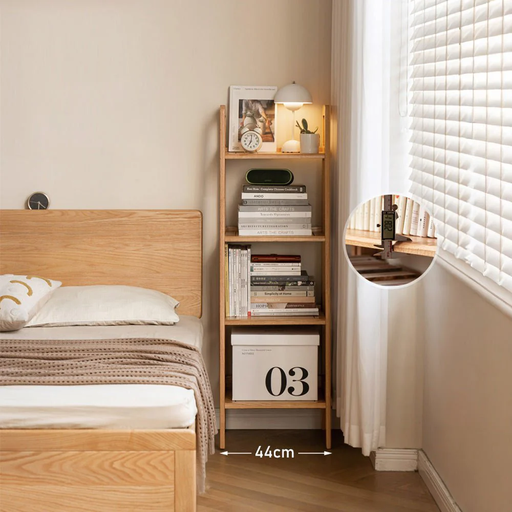 Loitz Natural Solid Oak Storage Shelf - Image 3