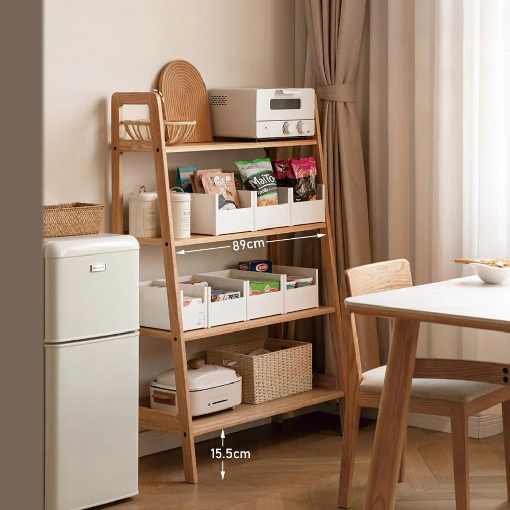 Loitz Natural Solid Oak Storage Shelf - Image 4