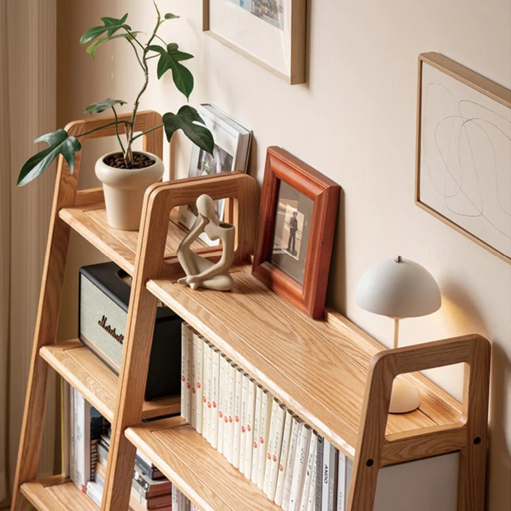 Loitz Natural Solid Oak Storage Shelf - Image 5
