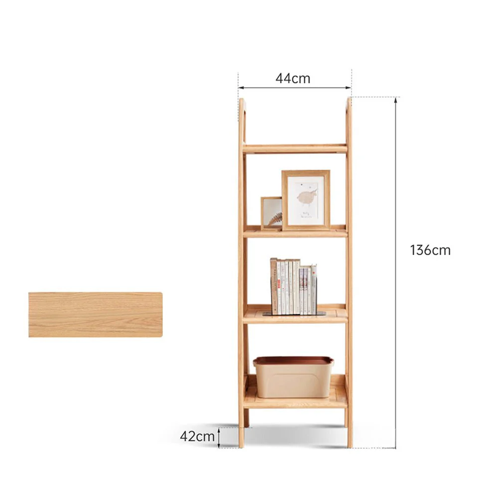 Loitz Natural Solid Oak Storage Shelf - Image 8