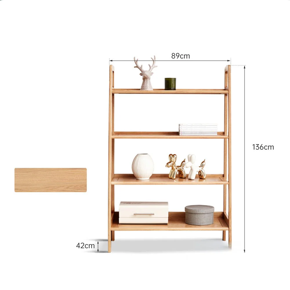 Loitz Natural Solid Oak Storage Shelf - Image 9