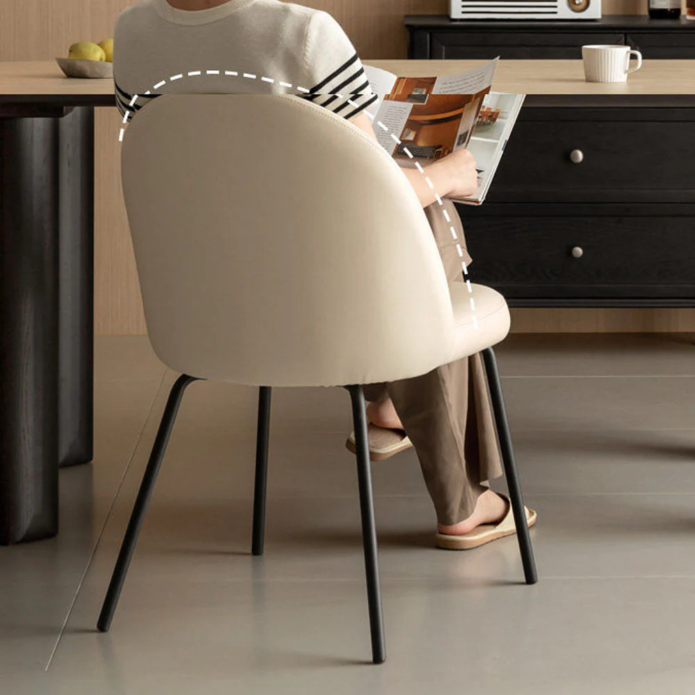 Loreto Faux Leather Dining Chair - Image 5