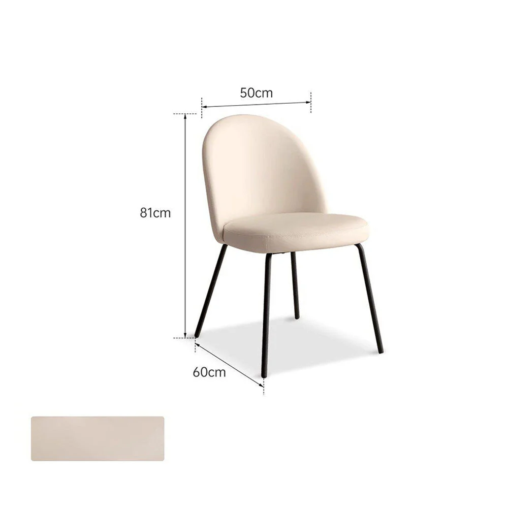Loreto Faux Leather Dining Chair - Image 8