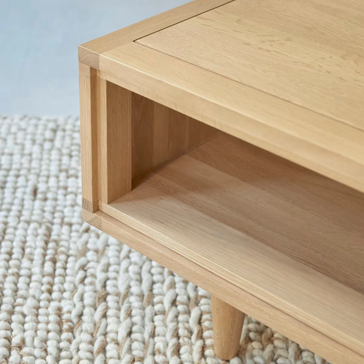 Lorris Natural Solid Oak Coffee Table - Image 4