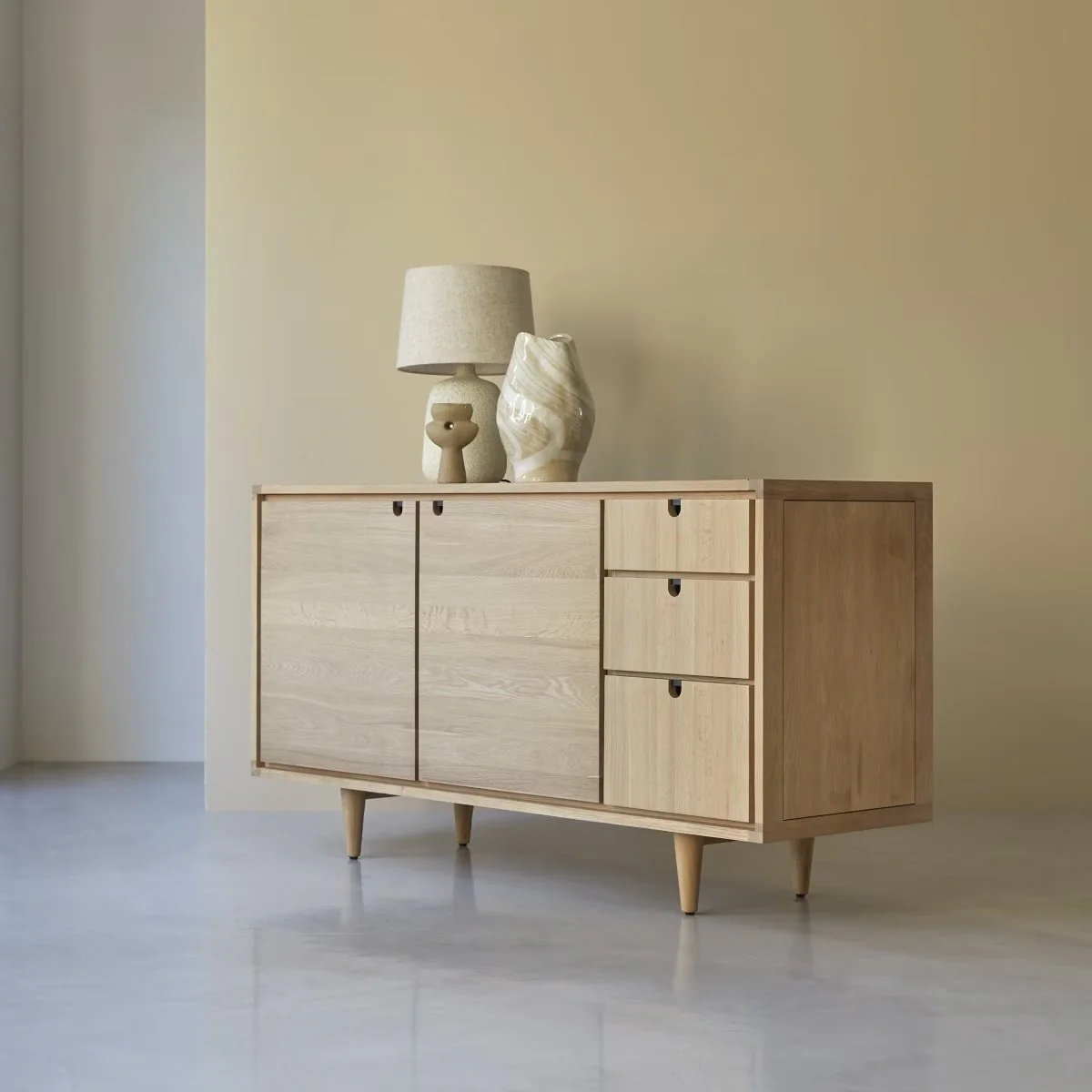 Lorris Natural Solid Oak Sideboard - Image 2