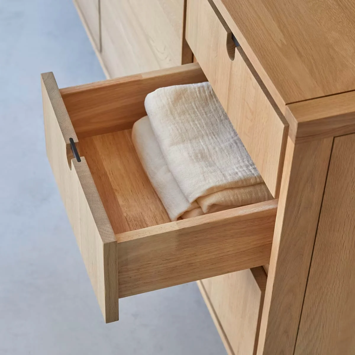 Lorris Natural Solid Oak Sideboard - Image 3