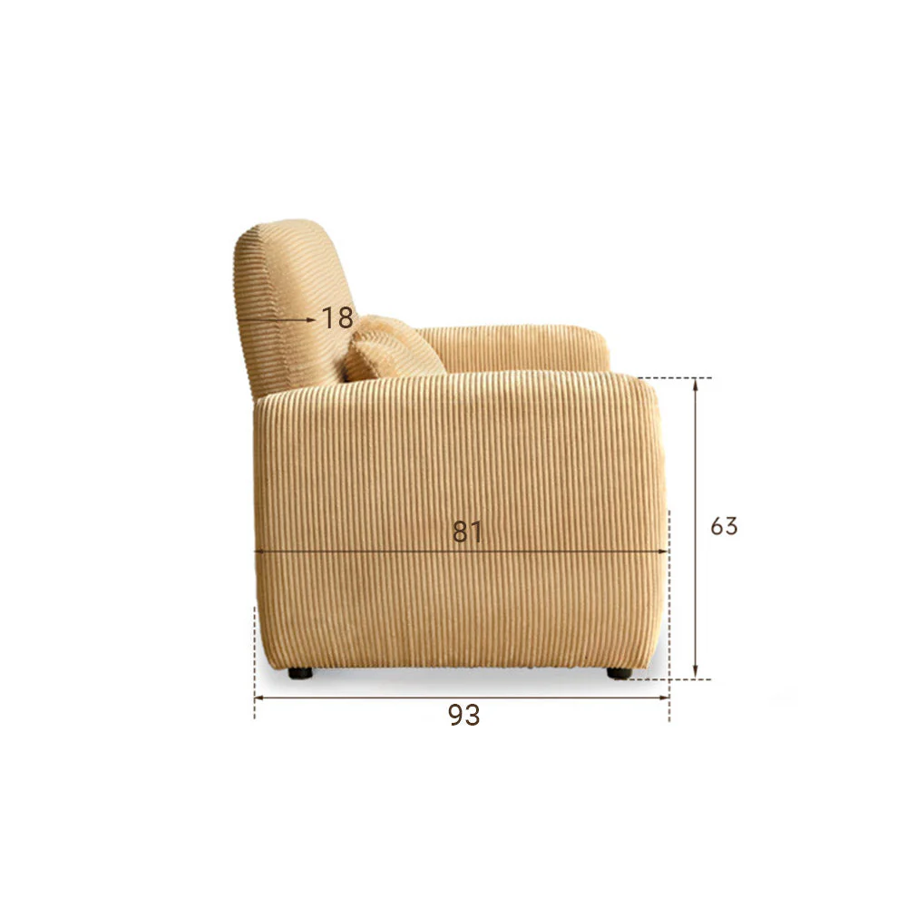 Lucca Corduroy Sofa Bed - Image 13