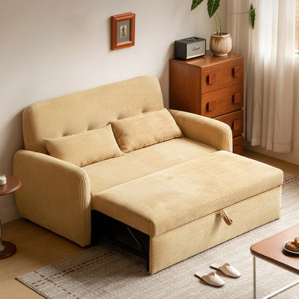 Lucca Corduroy Sofa Bed - Image 4