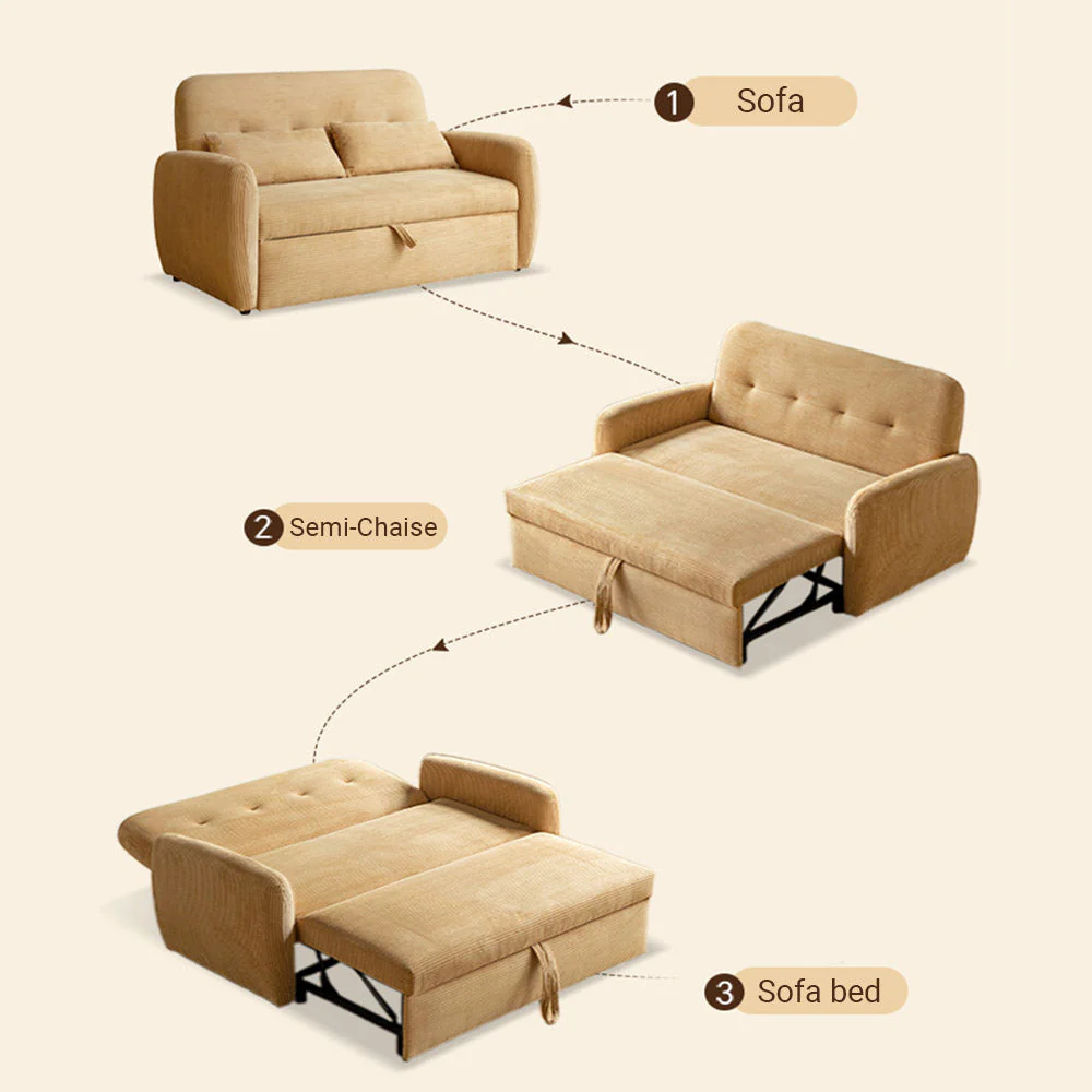 Lucca Corduroy Sofa Bed - Image 6