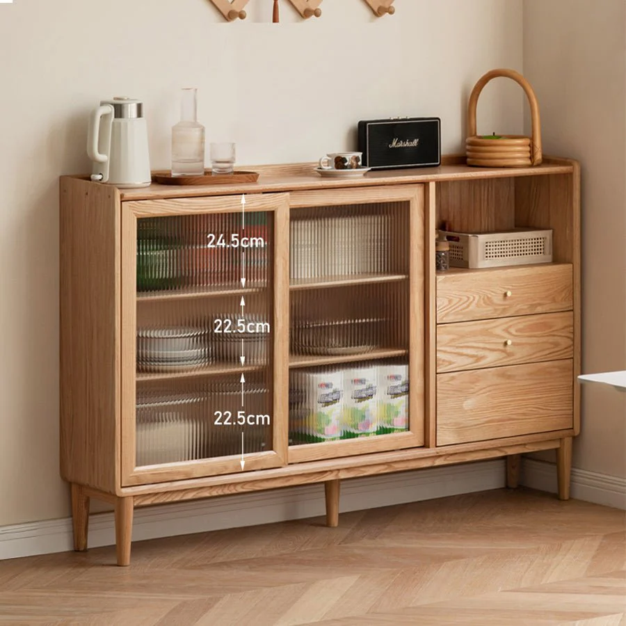 Lund Natural Solid Oak Sideboard - Image 3