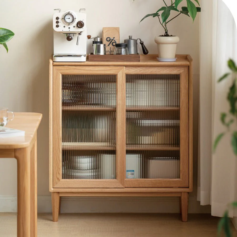 Lund Natural Solid Oak Small Sideboard - Image 3