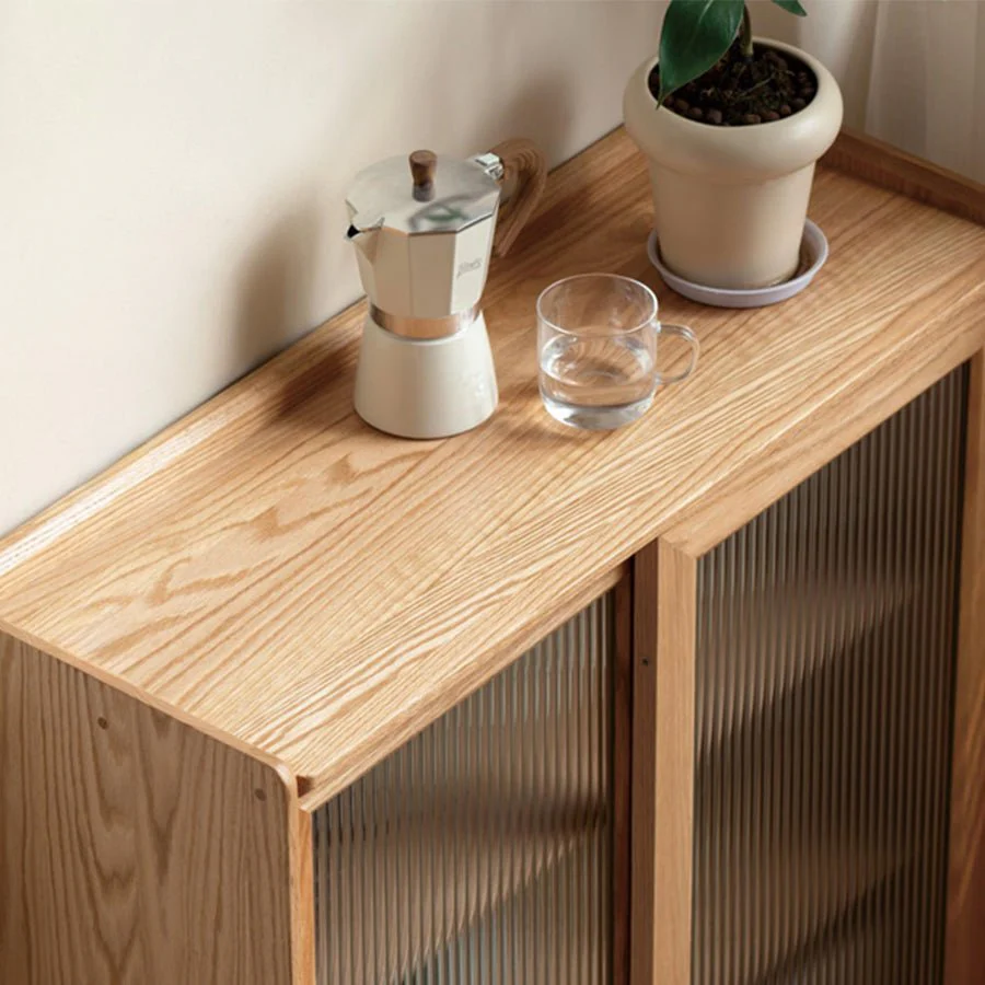 Lund Natural Solid Oak Small Sideboard - Image 4