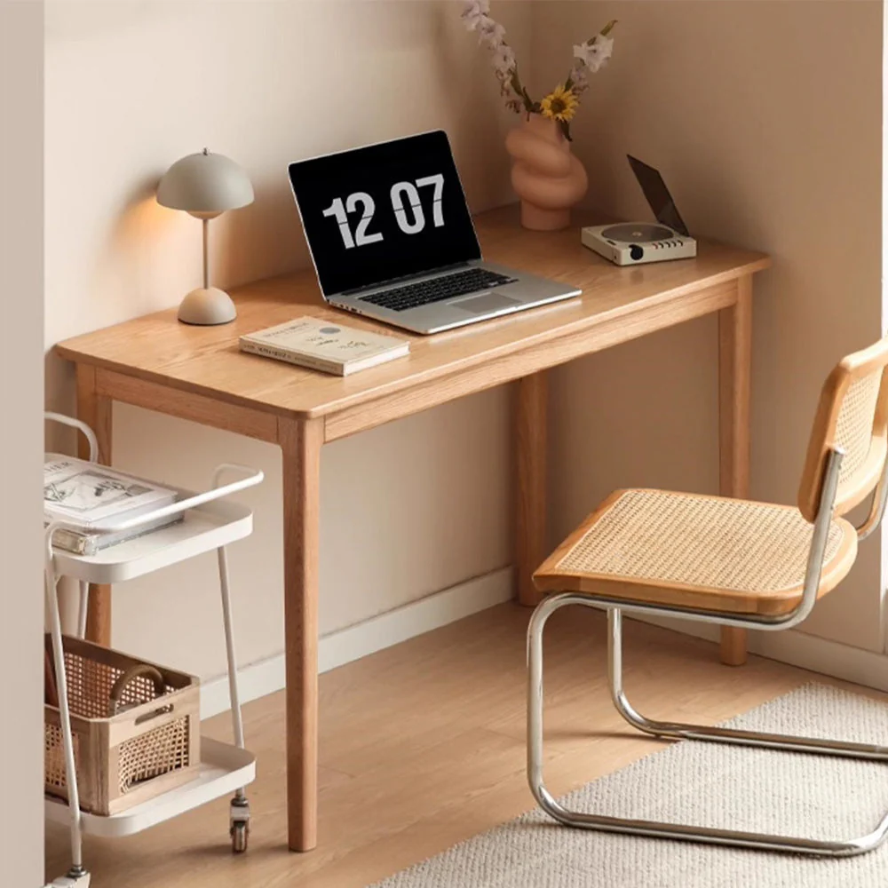 Lyon Natural Solid Oak Office Desk - Image 3