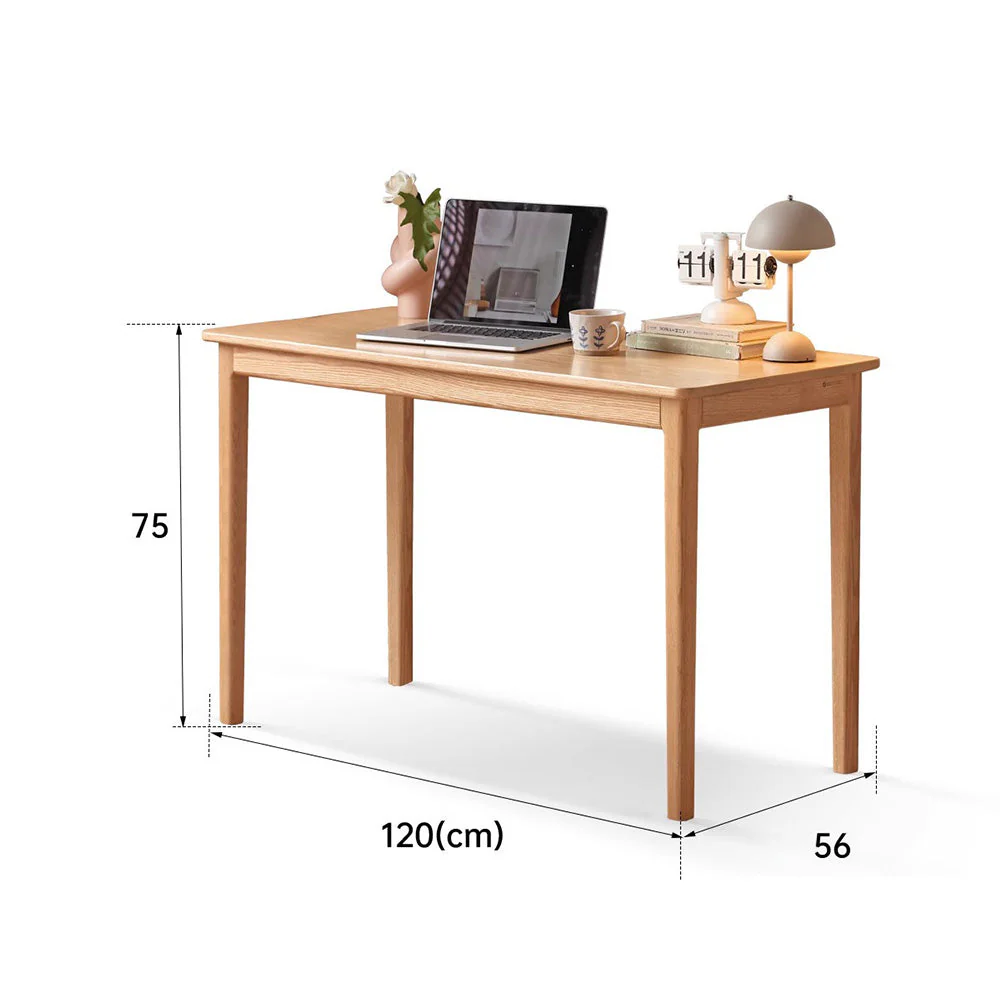 Lyon Natural Solid Oak Office Desk - Image 8