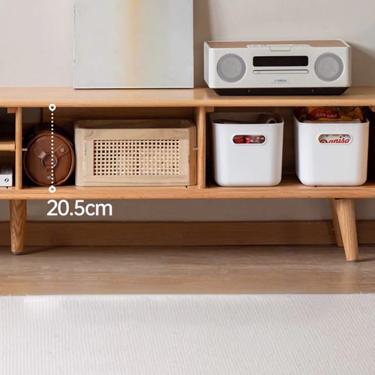 Malmo Natural Solid Oak Entertainment Unit Design Two - Image 4