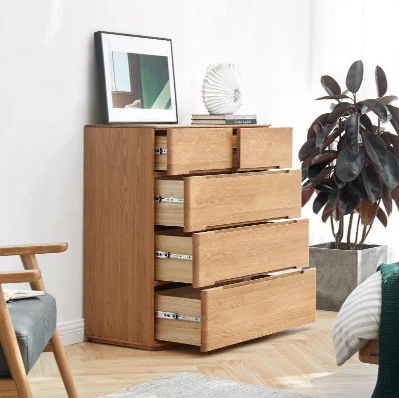 Manchester Natural Solid Oak 2+3 Chest of Drawers - Image 2