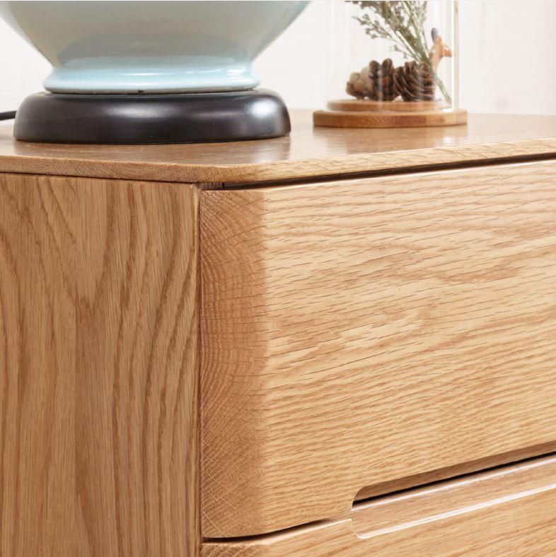 Manchester Natural Solid Oak 2+3 Chest of Drawers - Image 3