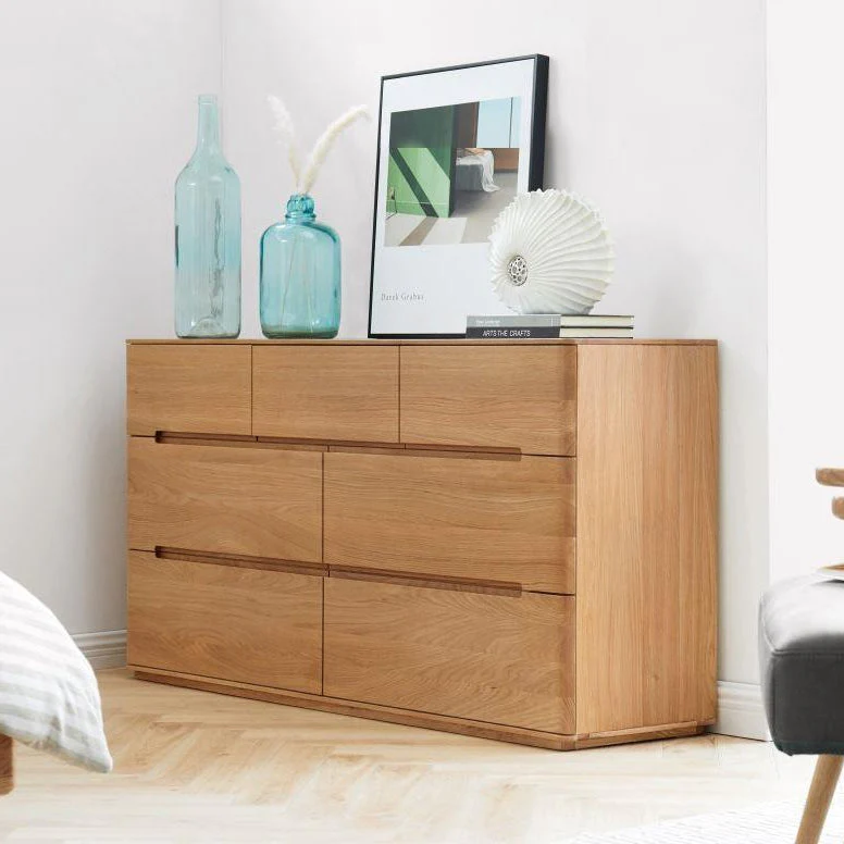 Manchester Natural Solid Oak 3+4 Chest of Drawers - Image 2