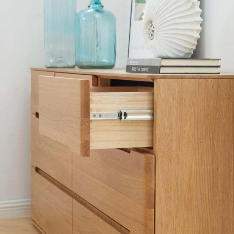 Manchester Natural Solid Oak 3+4 Chest of Drawers - Image 3