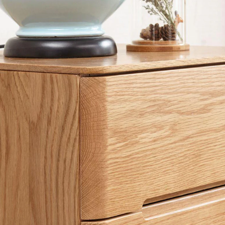 Manchester Natural Solid Oak 3+4 Chest of Drawers - Image 6